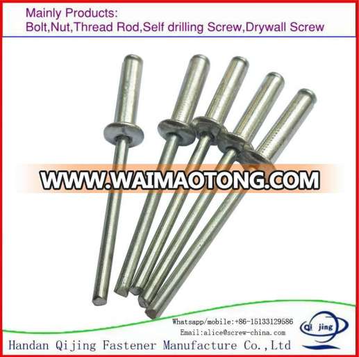 Dome Head Open End Blind Rivet/Csk Head Open End Blind Rivet/Large Flang Head Blind Rivet Rivet Bulb Tite